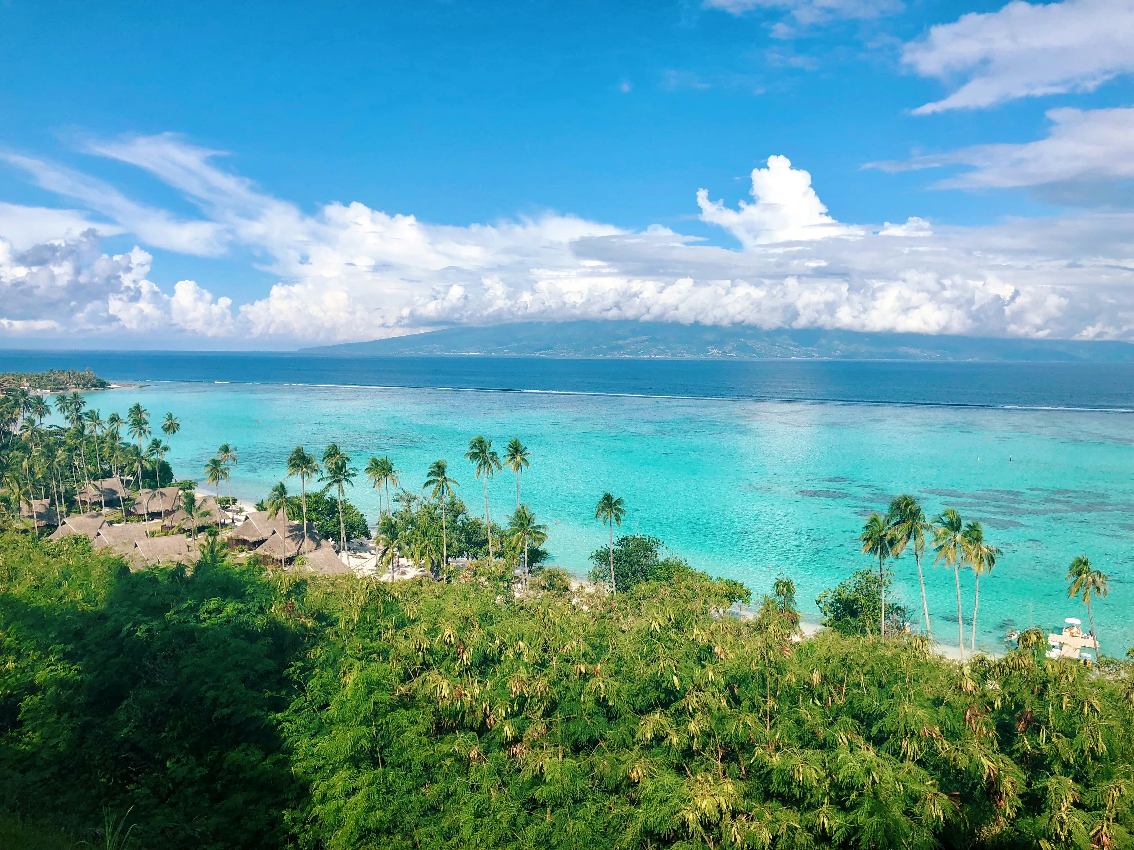 Vue inspirante de Tahiti